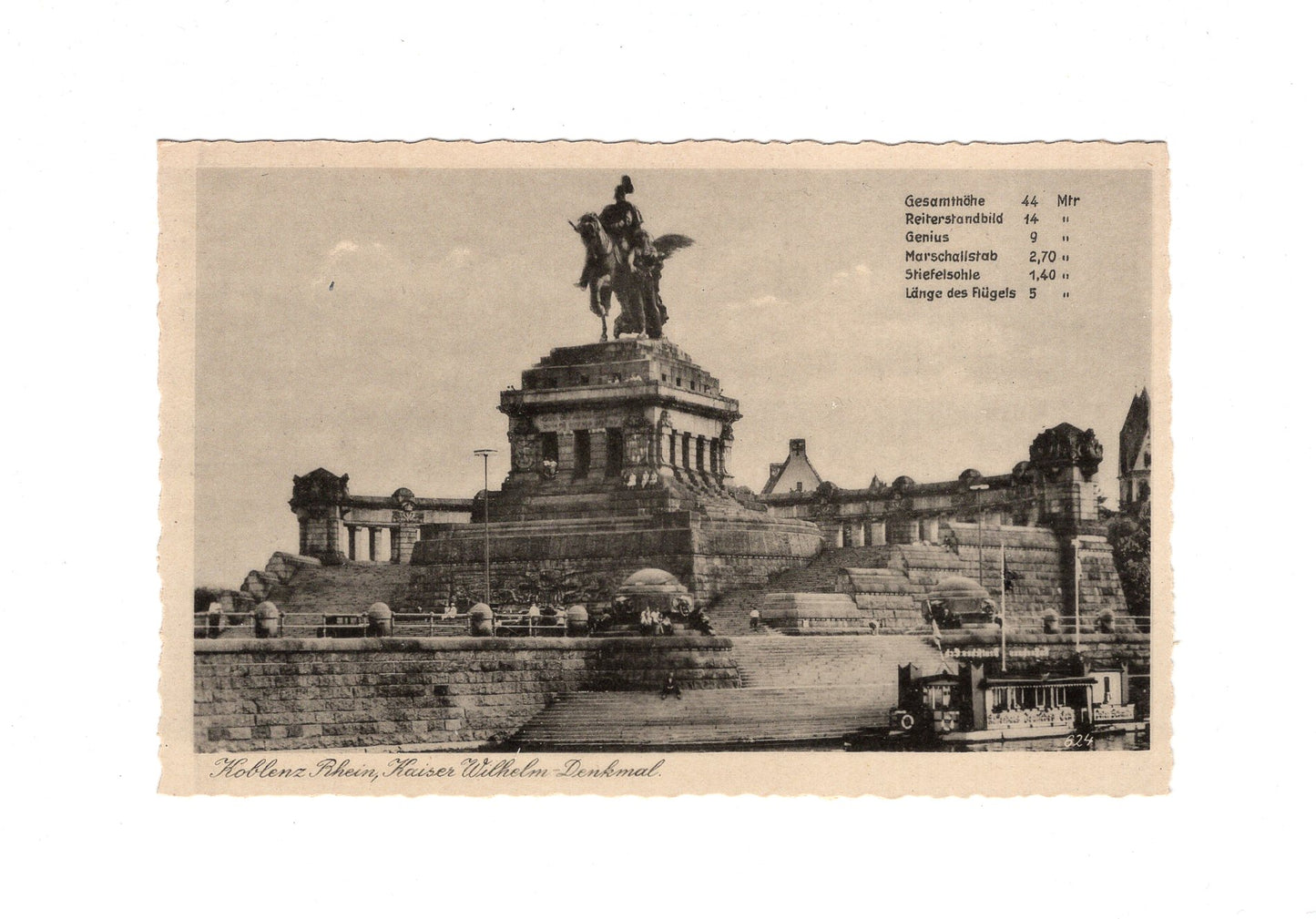 Ansichtskarte Koblenz am Rhein / Kaiser-Wilhelm-Denkmal