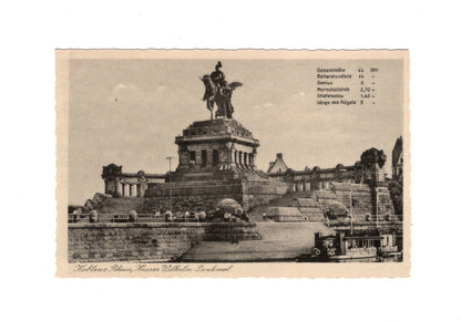 Ansichtskarte Koblenz am Rhein / Kaiser-Wilhelm-Denkmal