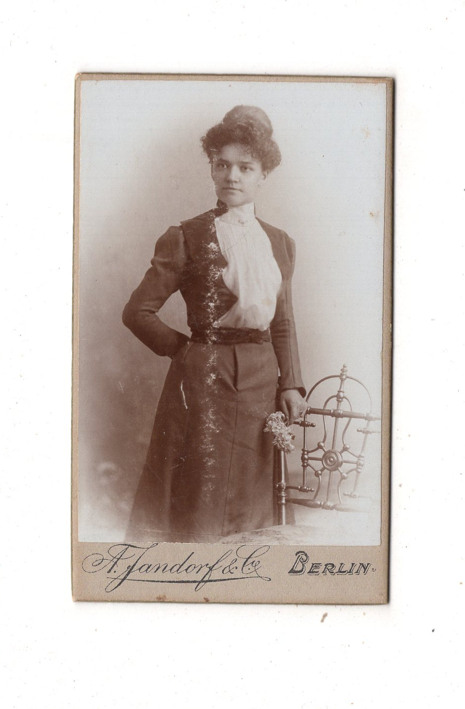 Fotografie Feine Dame - Berlin um 1900 / CDV L1-24