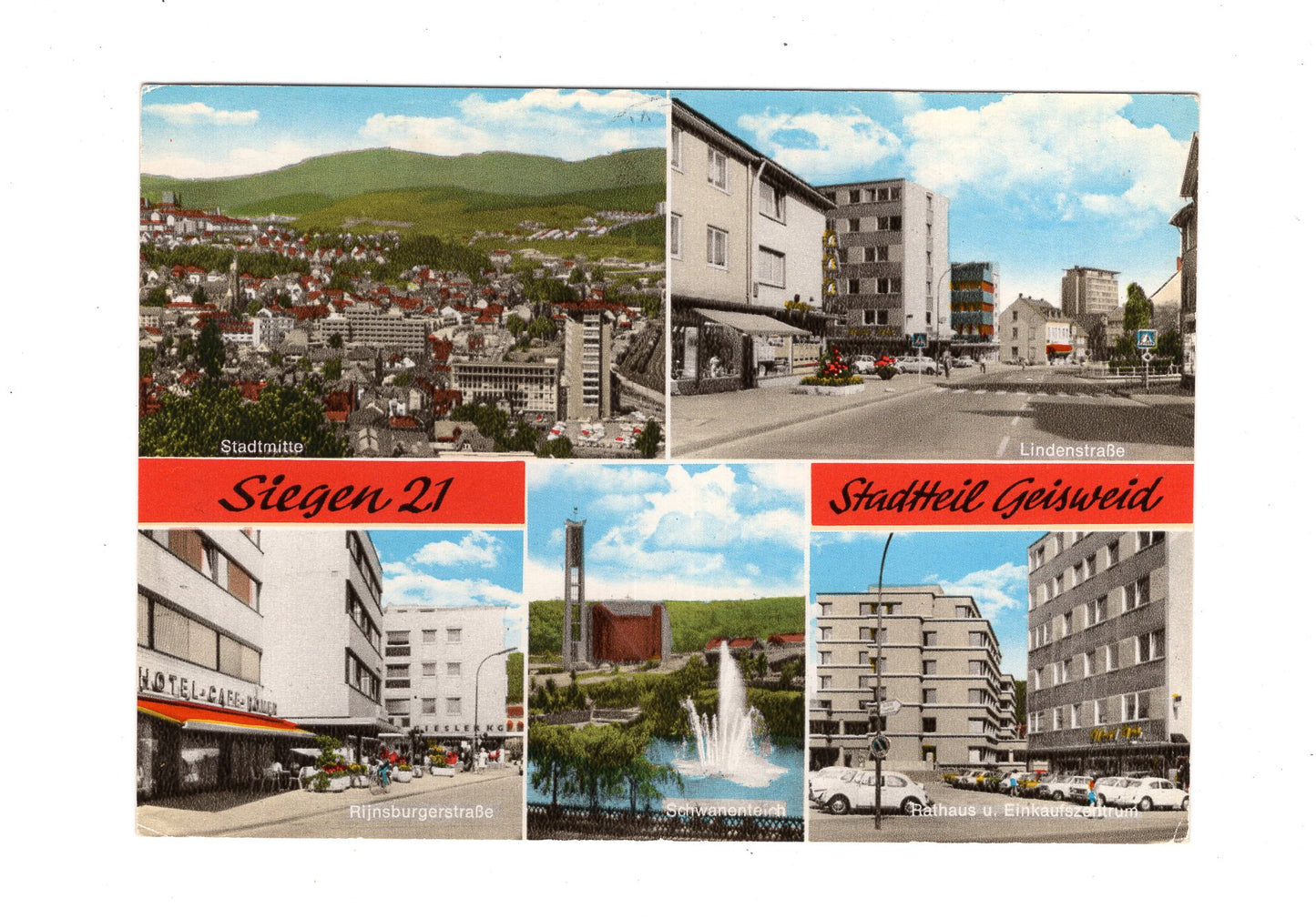 Ansichtskarte Siegen 21 / Stadtteil Geisweid