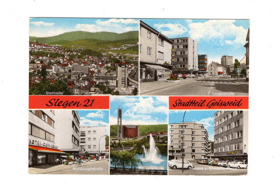 Ansichtskarte Siegen 21 / Stadtteil Geisweid