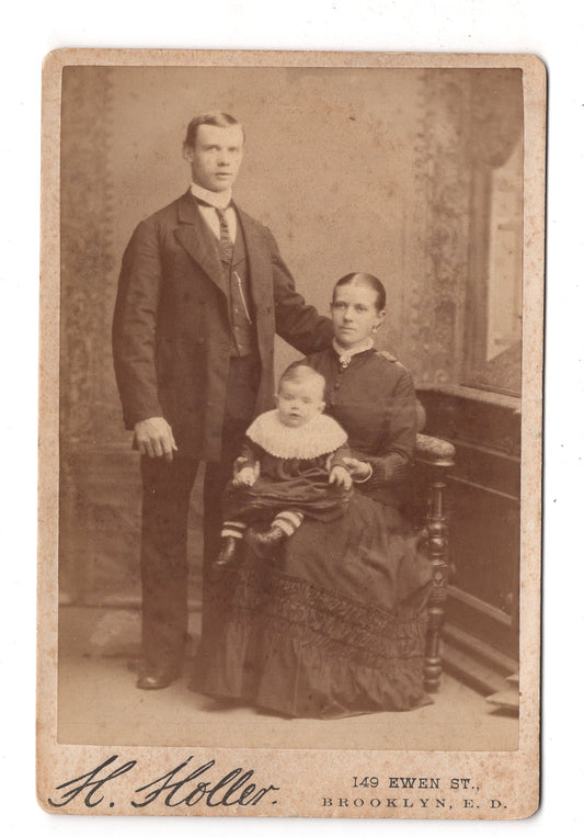Fotografie Schönes Familienbild - Brooklyn / USA 1880er / CAB U-19