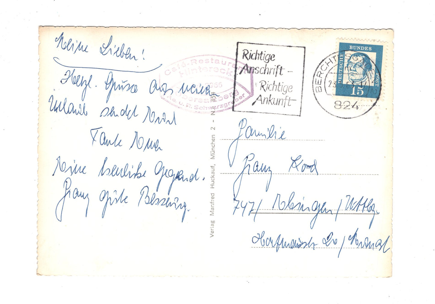Ansichtskarte Berchtesgadener Land
