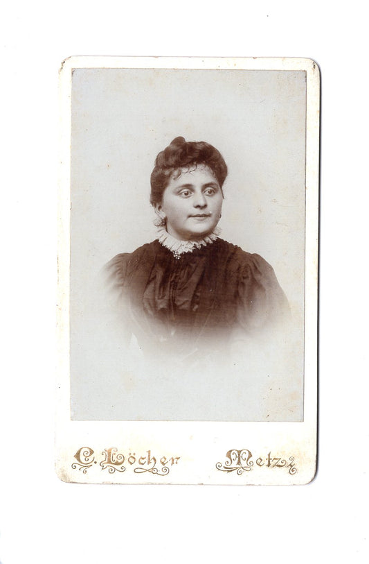 Fotografie Damenportrait - Metz 1890er