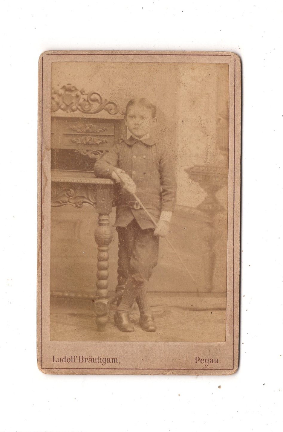 Fotografie Feiner Junge - Pegau um 1880