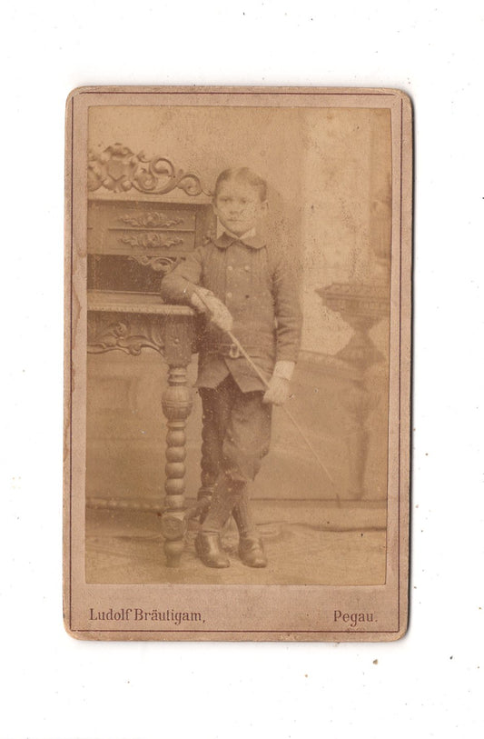 Fotografie Feiner Junge - Pegau um 1880