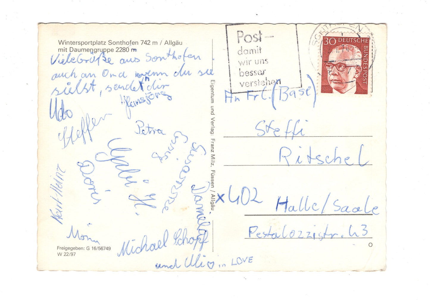 Ansichtskarte Sonthofen im Allgäu / H1-54