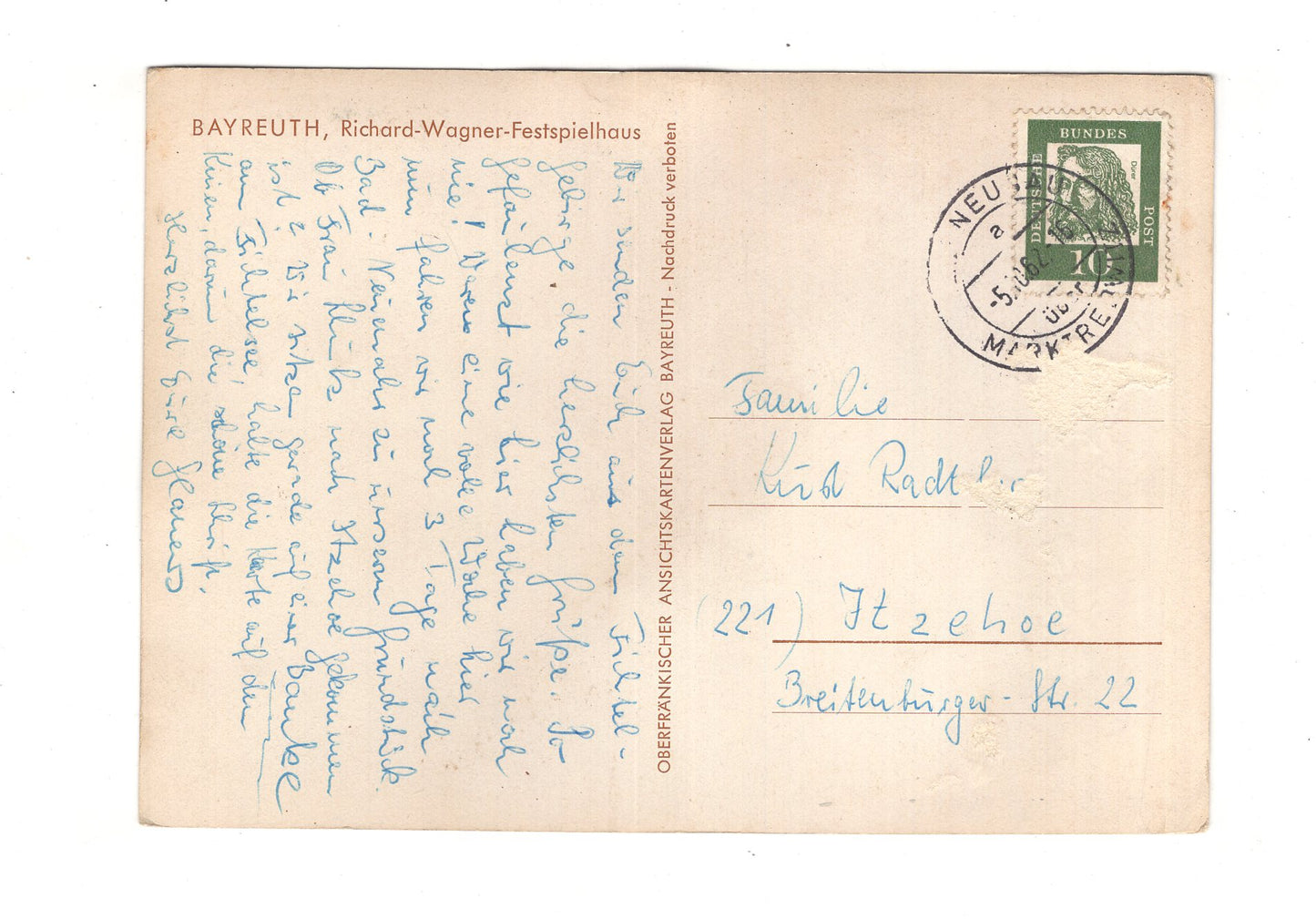 Ansichtskarte Bayreuth / Richard-Wagner-Festspielhaus