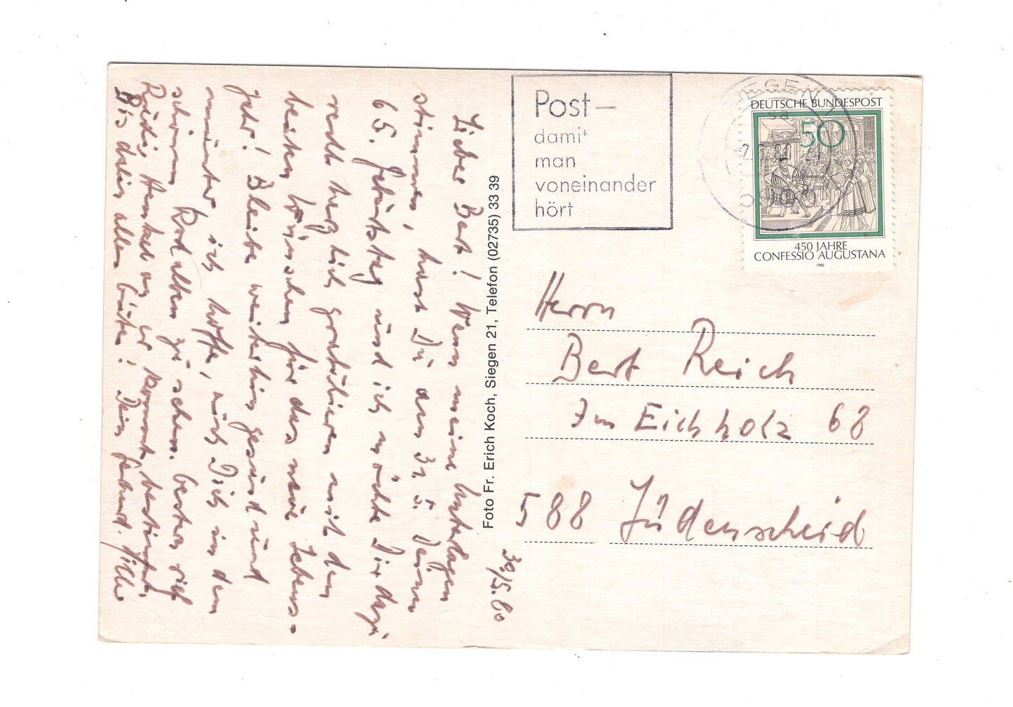 Ansichtskarte Siegen 21 / Stadtteil Geisweid