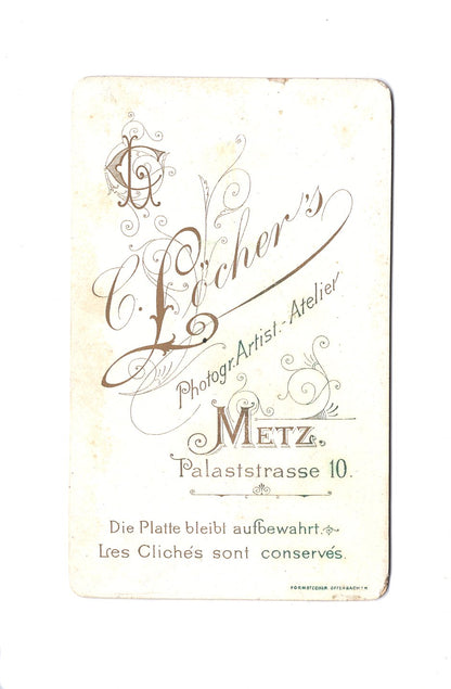 Fotografie Damenportrait - Metz 1890er