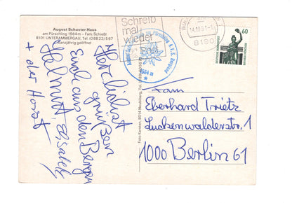 Ansichtskarte August-Schuster-Haus am Pürschling / Unterammergau / I1-51