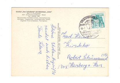 Ansichtskarte Gasthof Zum Schlossbräu / Drachselsried / Bayerischer Wald