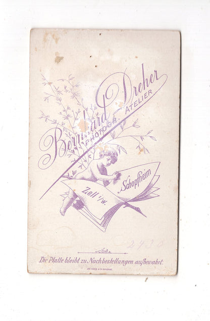 Fotografie Schönes Kinderbild / Baby - Schopfheim & Zell um 1890 / CDV N1-08