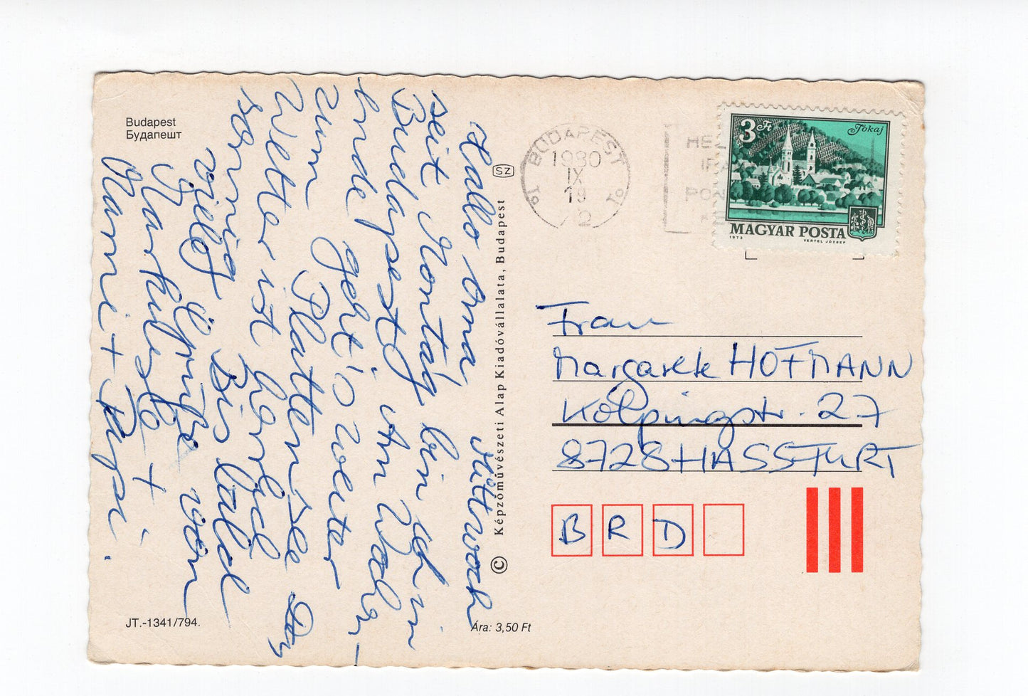 Ansichtskarte Budapest / Ungarn