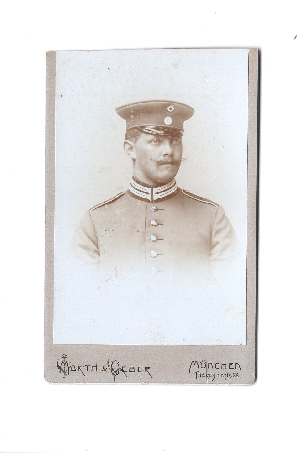 Fotografie Soldat / Soldatenportrait - München 1900er