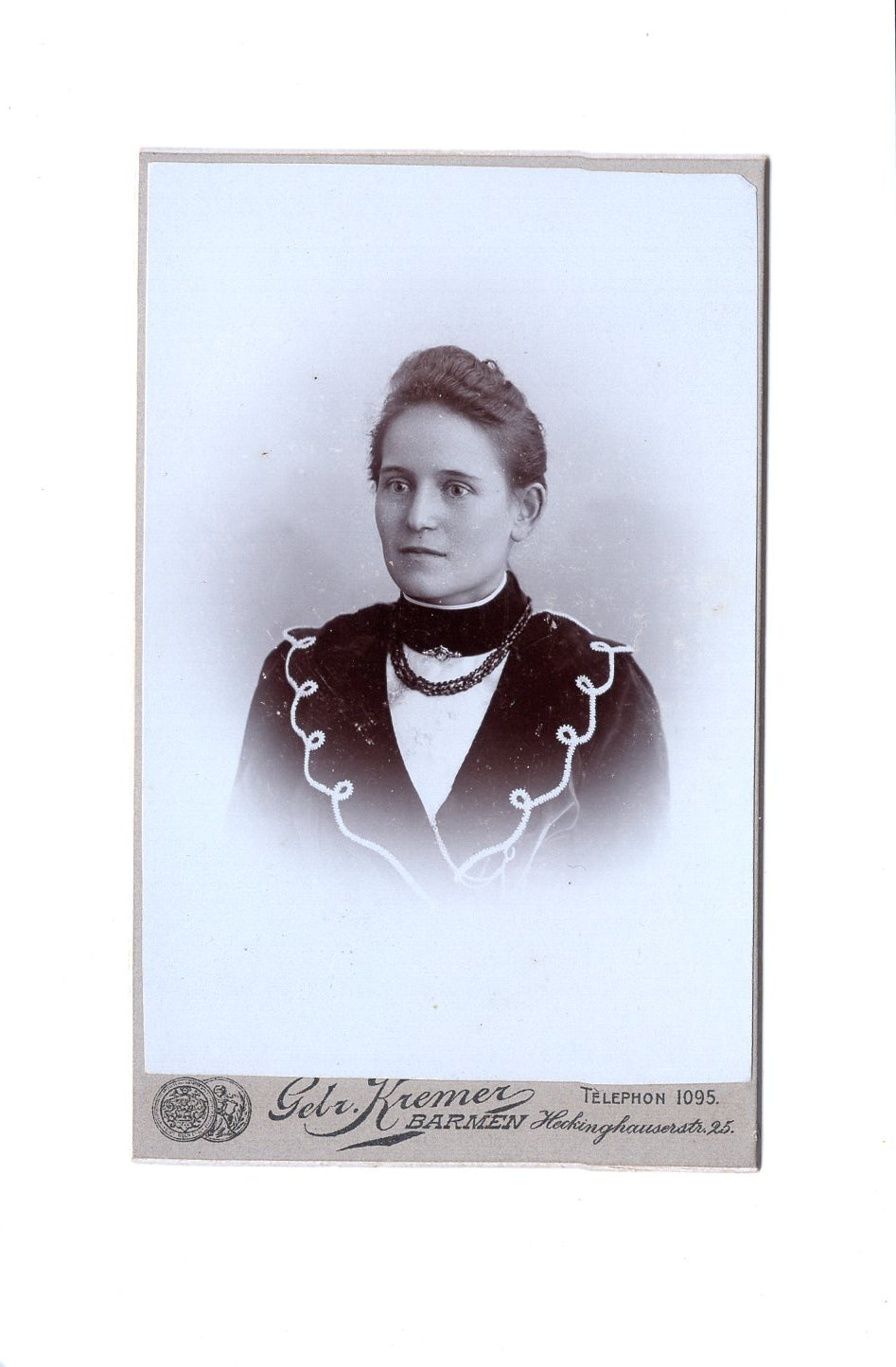 Fotografie Damenportrait - Barmen um 1900