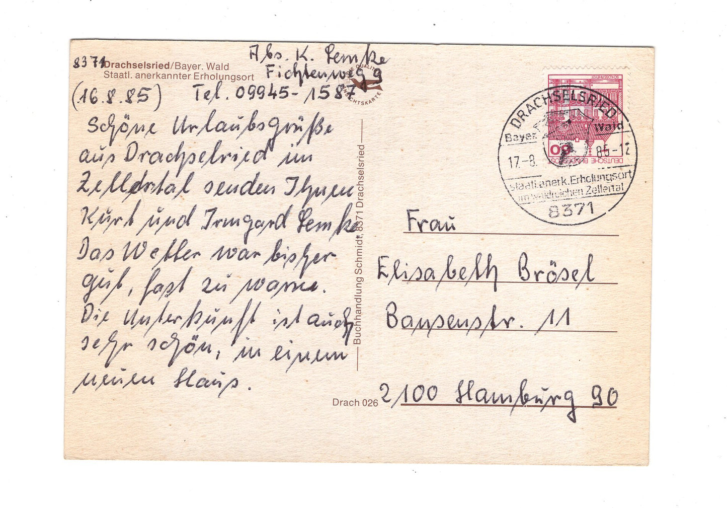 Ansichtskarte Drachselsried / Bayerischer Wald