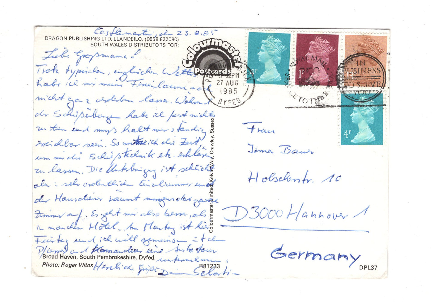 Ansichtskarte Broad Haven / Wales / M1-68