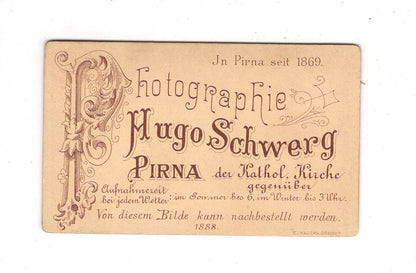 Fotografie Soldat - Pirna 1888  / CDV M1-06