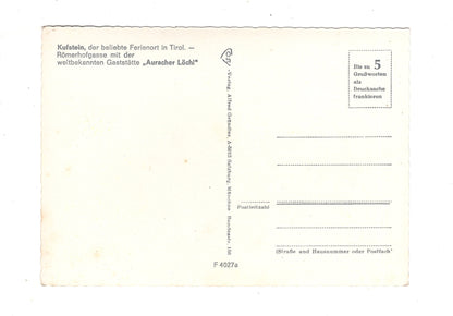 Ansichtskarte Kufstein / Tirol / Römerhofgasse mit Auracher Löchl / Österreich / N1-64