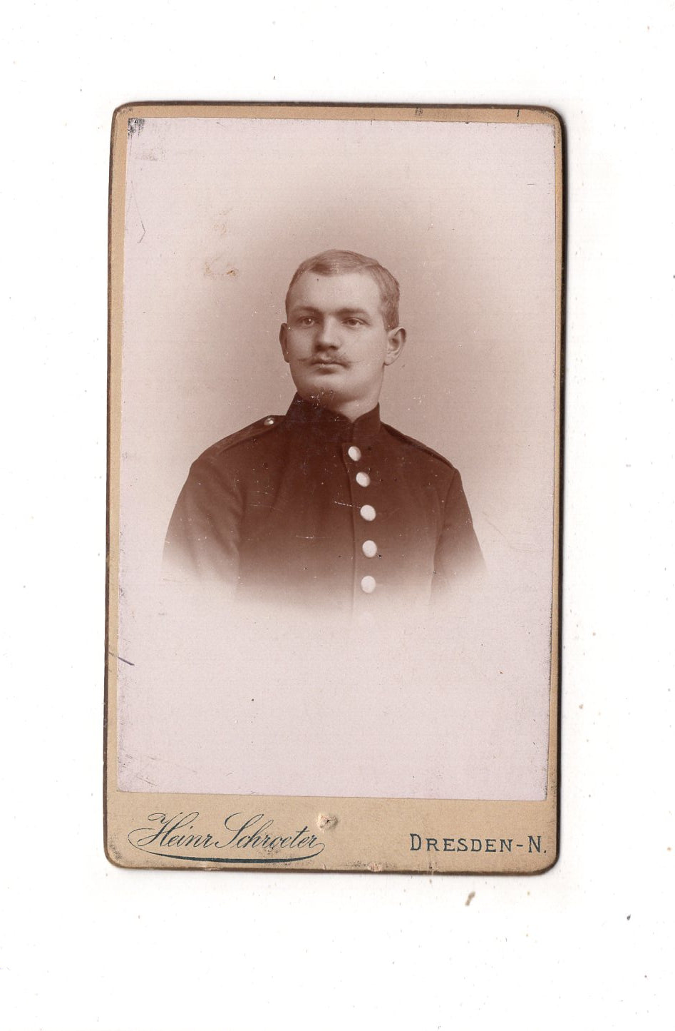 Fotografie Soldat - Dresden 1890er / CDV M1-06
