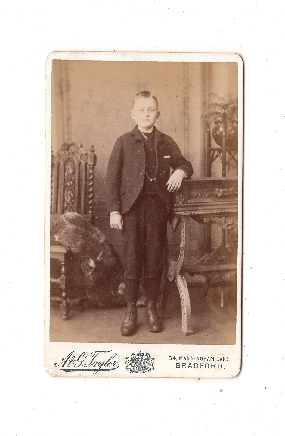 Fotografie Feiner Junge - Bradford 1880er