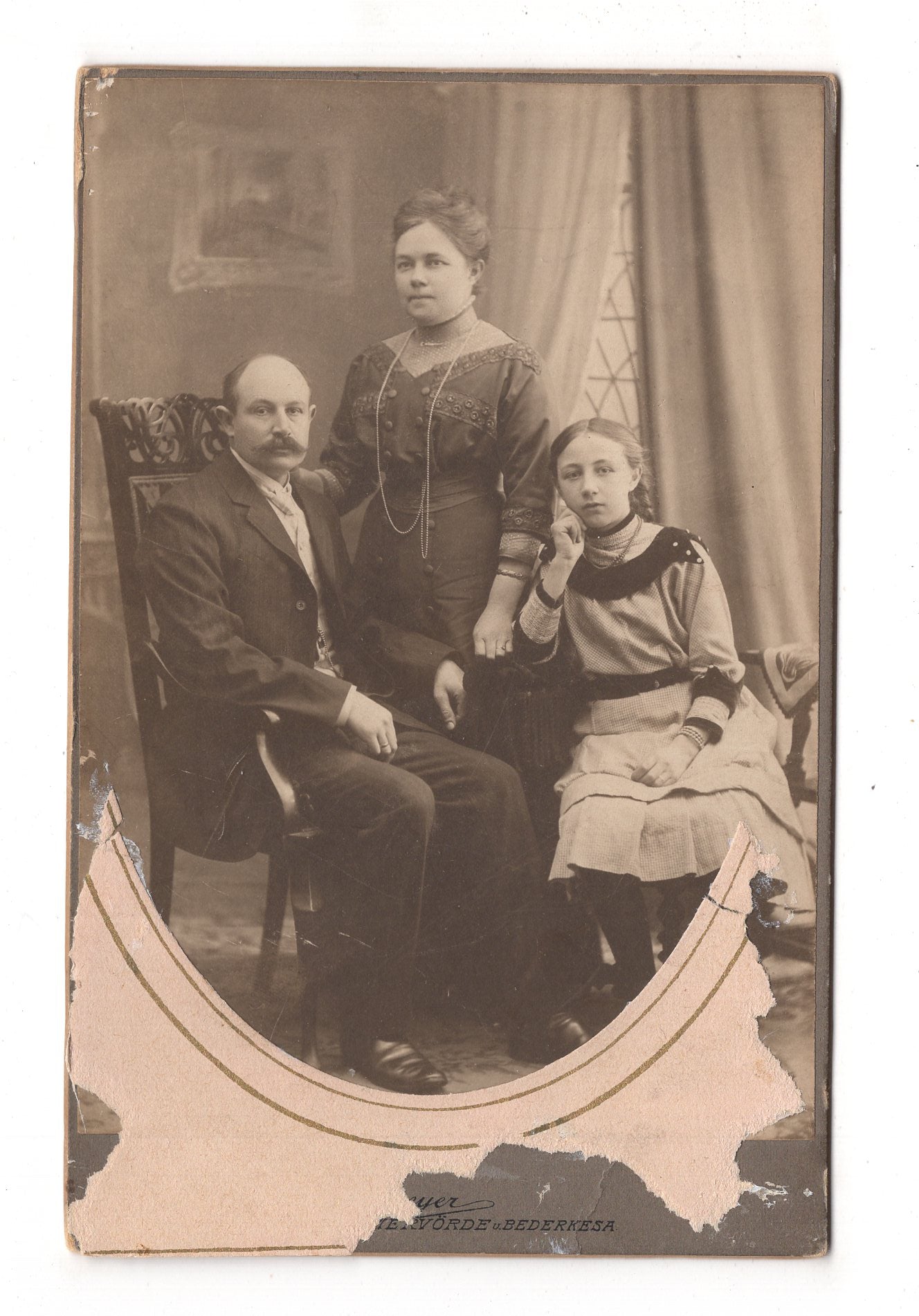 Fotografie Schönes Familienbild - Bremervörde & Bederkesa 1900er / CAB U-19