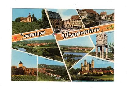 Ansichtskarte Sonniges Weinfranken / Escherndorf / Hallburg +++