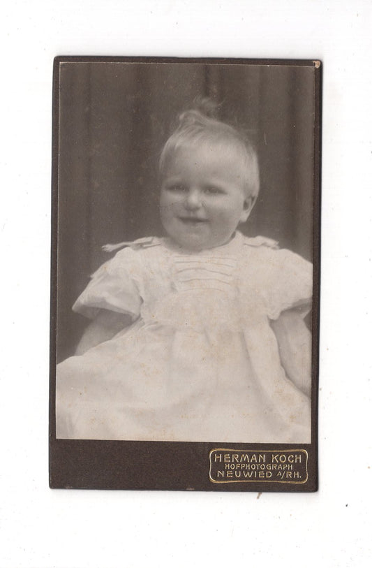 Fotografie Schönes Kinderbild / Baby - Neuwied 1900er / CDV N1-09