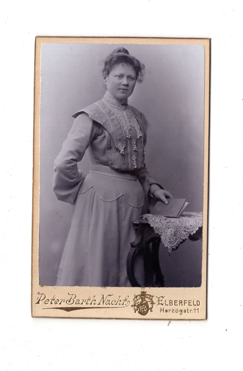 Fotografie Feine Dame - Elberfeld um 1900 / CDV L1-24