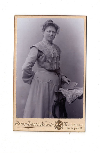Fotografie Feine Dame - Elberfeld um 1900 / CDV L1-24