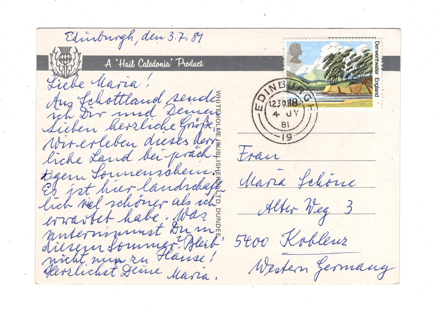 Ansichtskarte Dunfermline / Abbey Church / Schottland / M1-68