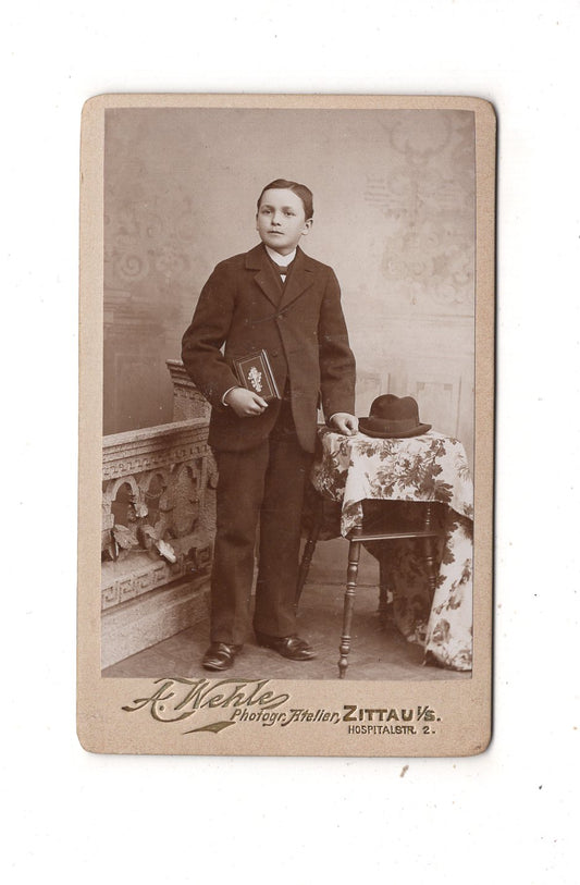 Fotografie Feiner Junge - Zittau um 1900 / CDV M1-26
