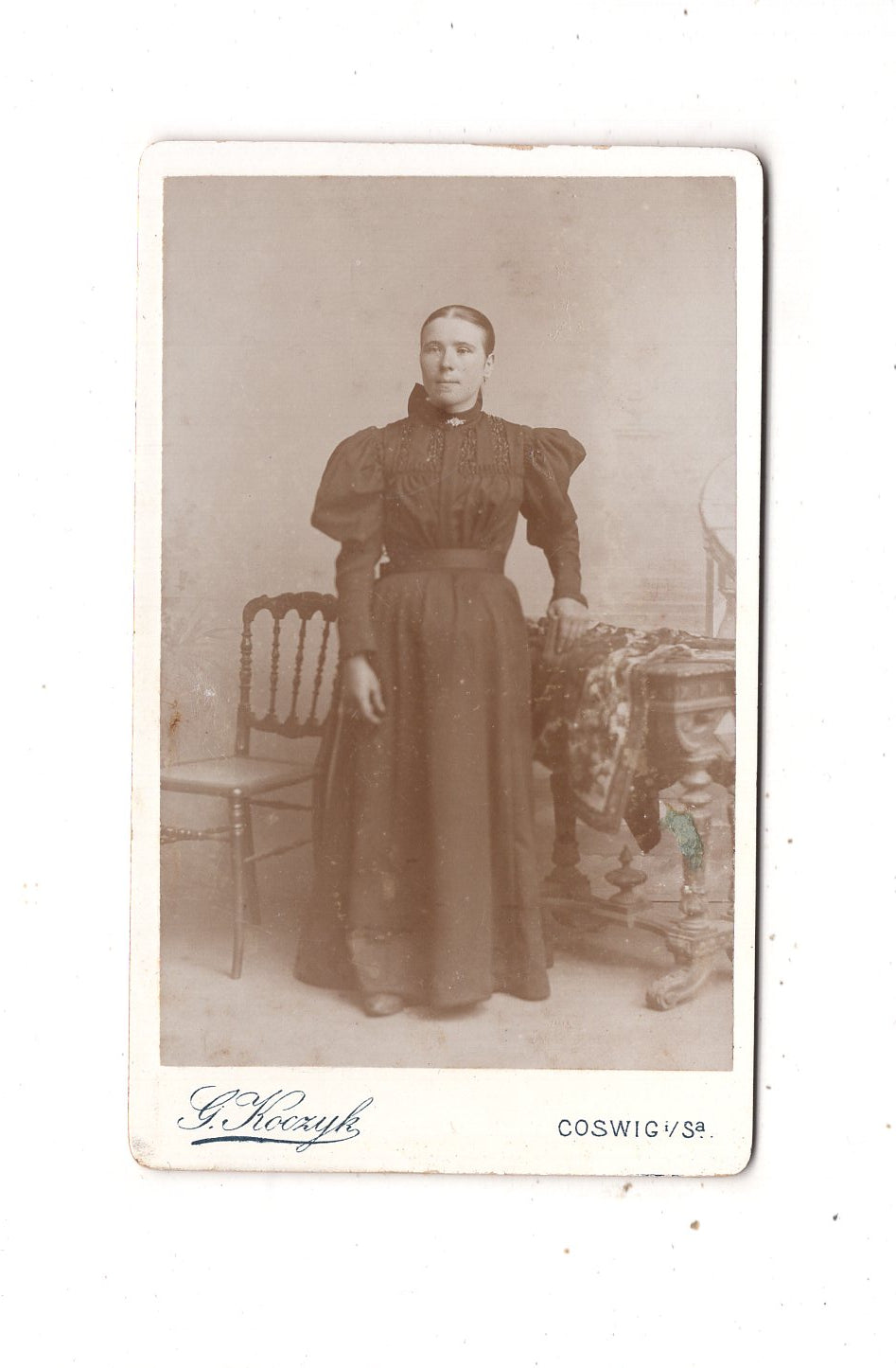 Fotografie Feine Dame - Coswig in Sachsen 1890er