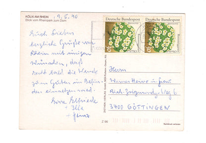 Ansichtskarte Köln am Rhein / Blick vom Rheinpark zum Dom / G1-58