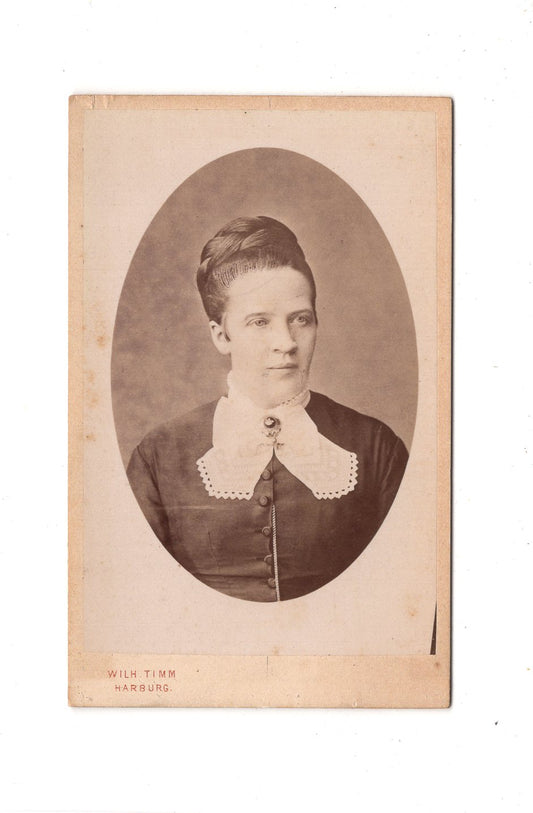 Fotografie Damenportrait - Hamburg-Harburg 1880er / CDV C1-03