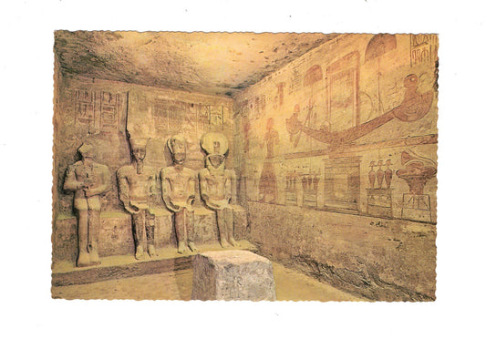 Ansichtskarte Abu-Simbel / Heiligtum im Felsentempel / Ägypten