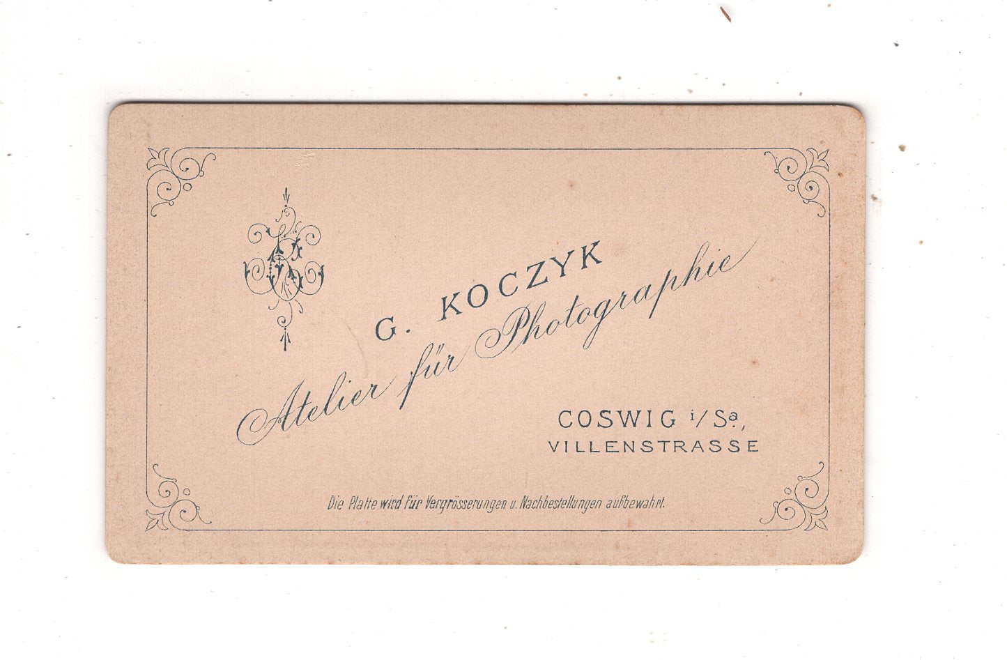 Fotografie Feine Dame - Coswig in Sachsen 1890er