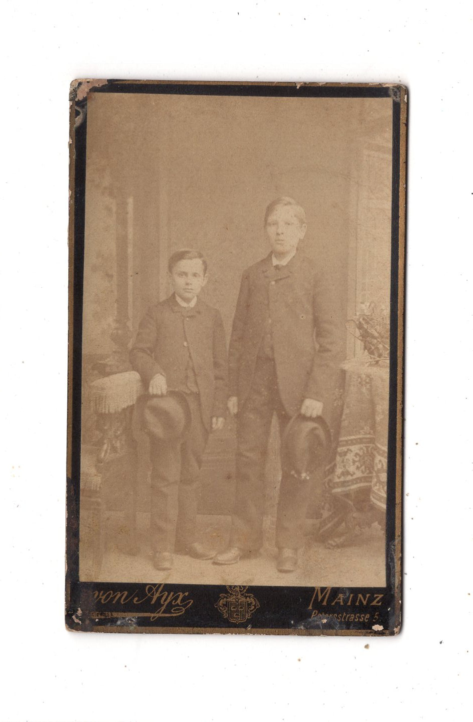 Fotografie Feine Jungen - Mainz 1880er
