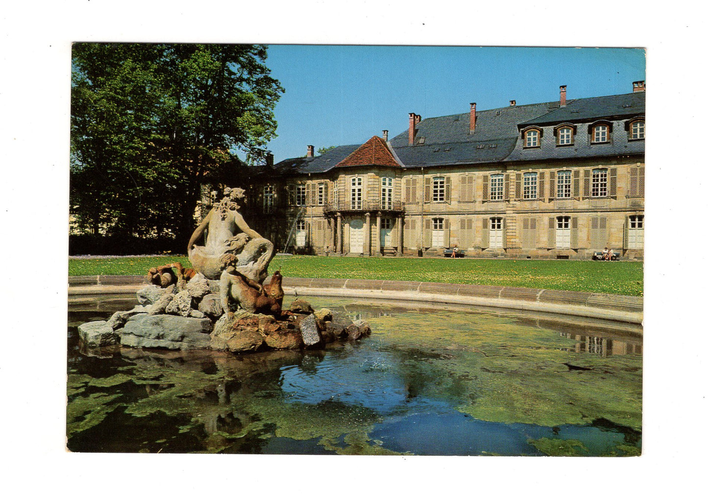 Ansichtskarte Bayreuth / Blick vom Hofgarten zum Neuen Schloss