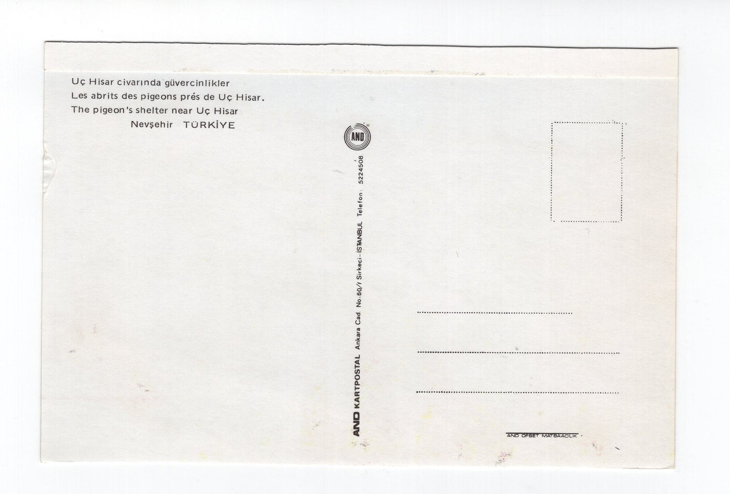 Ansichtskarte Nevsehir / The pigeon´s shelter / Türkei