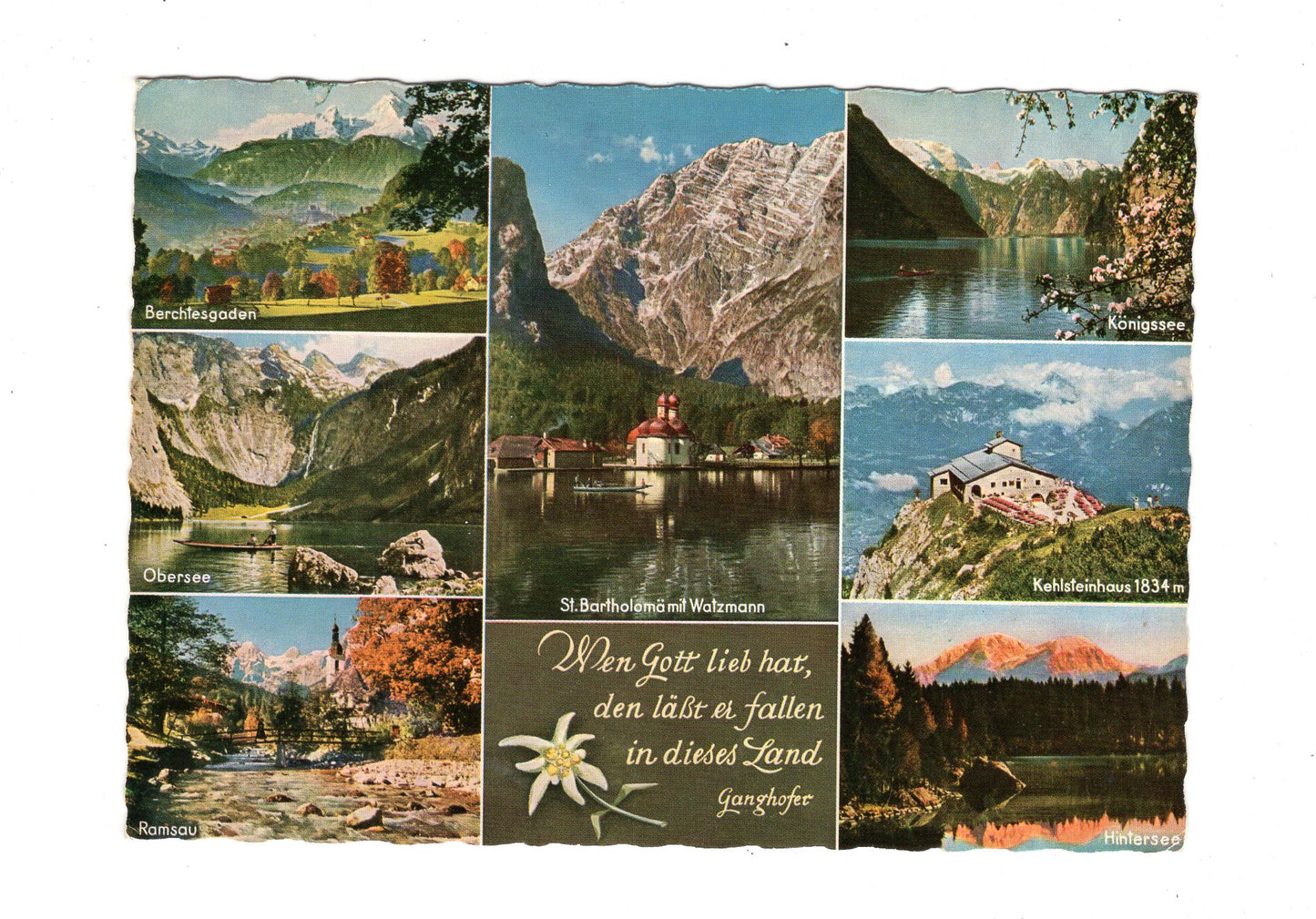 Ansichtskarte Berchtesgadener Land