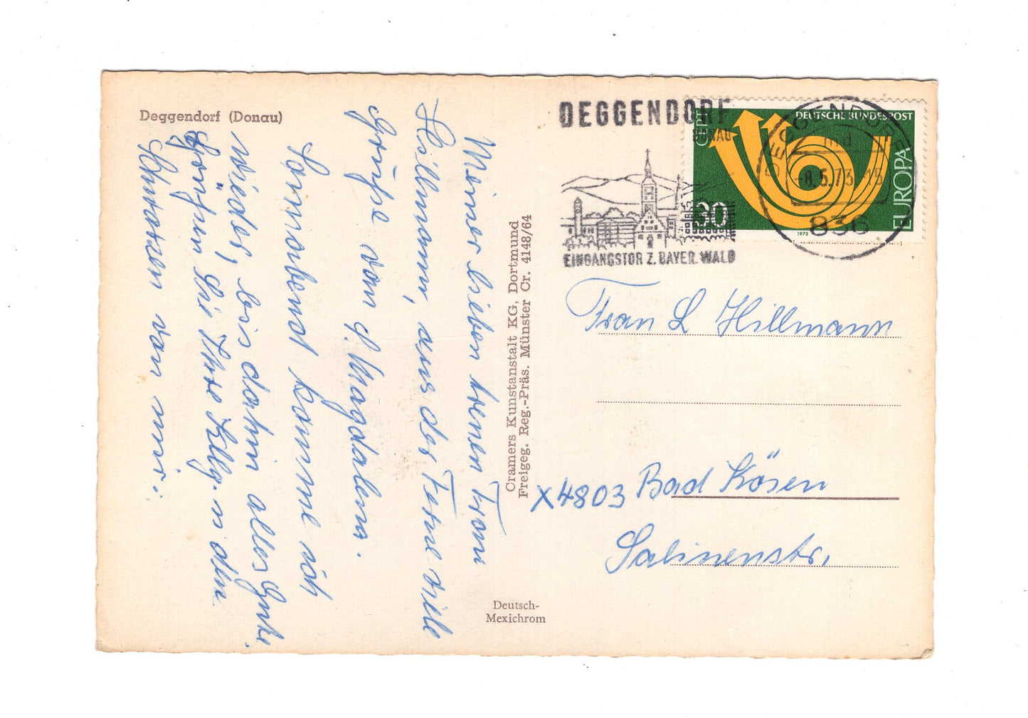 Ansichtskarte Deggendorf an der Donau / Bayerischer Wald