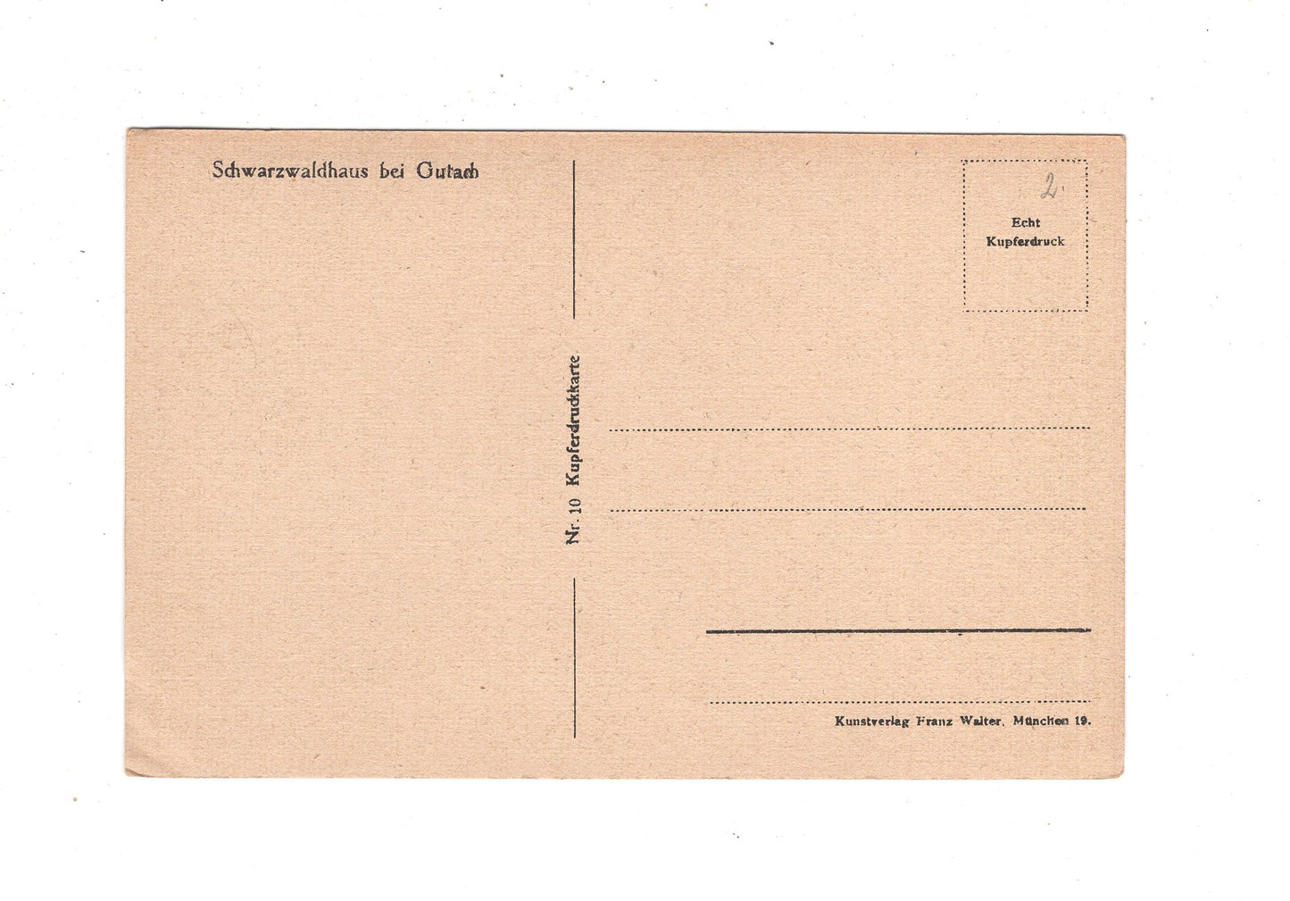 Ansichtskarte Schwarzwaldhaus bei Gutach / Schwarzwald / K1-57