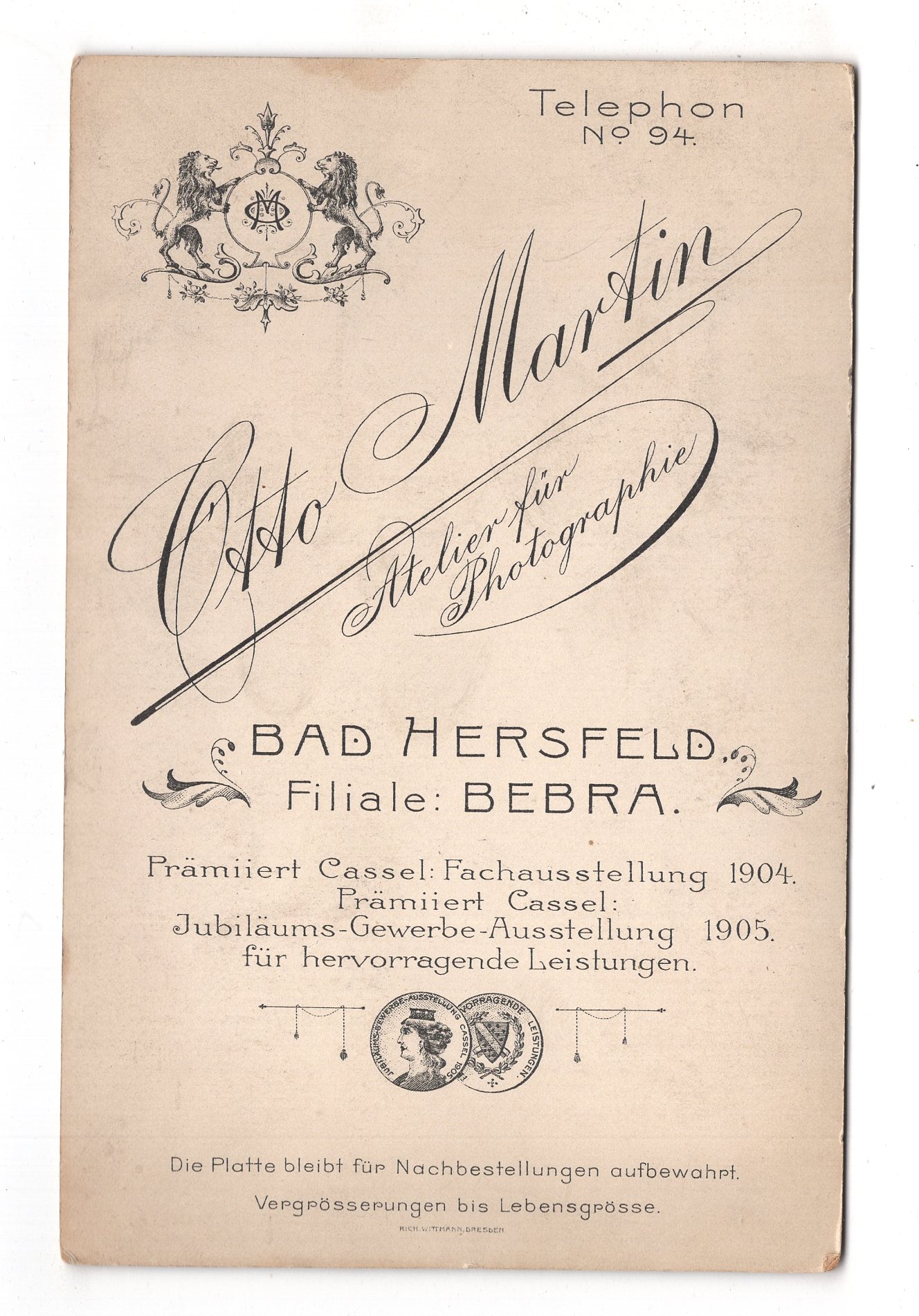 Fotografie Schönes Familienbild - Bad Hersfeld / Bebra 1900er / CAB U-19