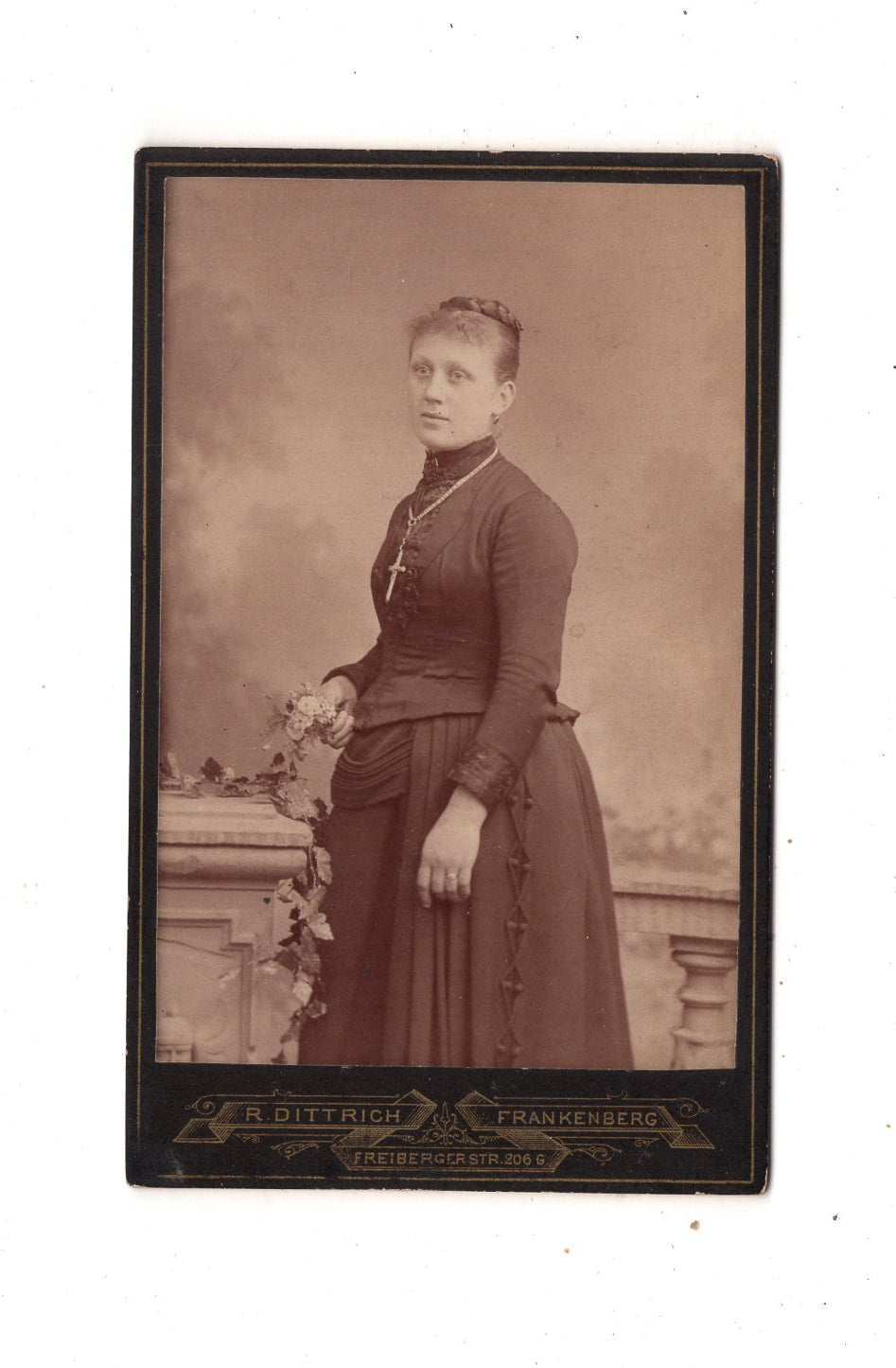 Fotografie Feine Dame - Frankenberg 1880er