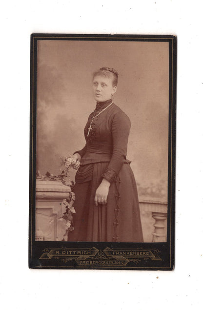 Fotografie Feine Dame - Frankenberg 1880er