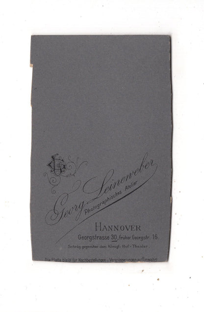 Fotografie Damenportrait - Hannover um 1900 / CDV N1-13