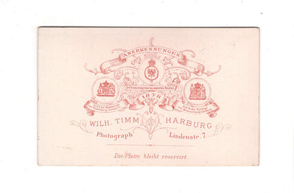 Fotografie Damenportrait - Hamburg-Harburg 1880er / CDV C1-03