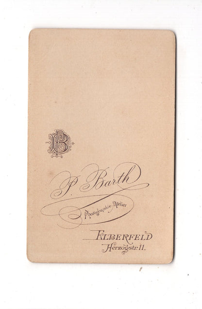 Fotografie Feiner Junge - Elberfeld 1890er / CDV M1-26